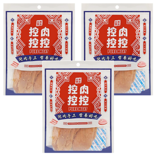 控肉控控 寵物肉乾 80g 純肉手工營養, 蜜汁雞柳, 3包
