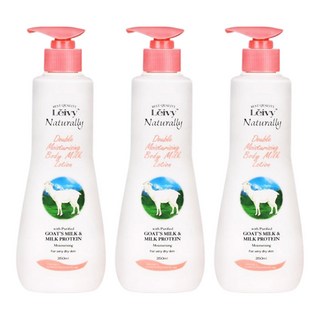 Leivy 羊奶身體潤膚乳 雙重保濕 含山羊奶和牛奶蛋白 適用於非常乾燥的皮膚, 350ml, 3瓶