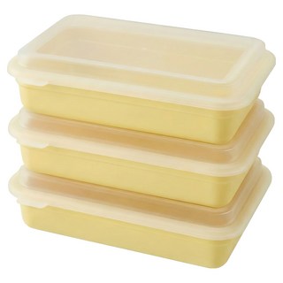 LocknLock 樂扣樂扣 DosiLock系列 便當盒 600ml, 黃色, 3個