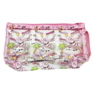 AKIRA 御衣坊 艾絲樂小兔 透明果凍包, 大(270 x 160 x 75mm), 熱情海灘款