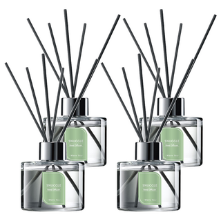 Snuggle 熊寶貝 香氛室內擴香 蘊含天然植萃精油, 療癒白茶, 100ml, 4件