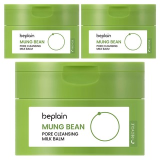 비플레인 녹두 모공 클렌징 밀크 밤, 100ml, 3개