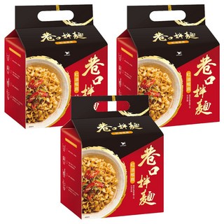 統一 巷口拌麵 紅油椒麻，每份105公克，本包裝含4份, 12包
