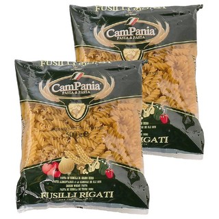 聯華製粉 CamPania 坎佩尼亞 稜紋螺絲麵 Fusilli Rigati, 500g, 2包