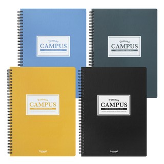 Tamsaa 校園硬殼封面線圈筆記本, 混合顏色, 4個