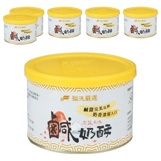 FUFANN 福汎 鹹奶酥 380g (13.4 oz) 岩鹽風味 鹹甜完美比例 奶香濃郁, 6罐