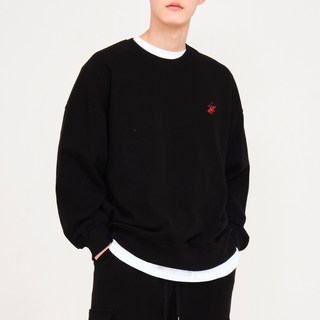 BEVERLY HILLS POLO CLUB 比佛利保羅 男女通用日常寬鬆版刺繡logo長袖大學T CPL8T00