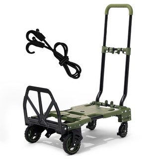 로티캠프 캠핑기어 트랜스폼 접이식 웨건, 카키, 1개