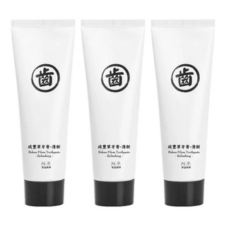 YUAN 阿原 咸豐草牙膏 清新, 75g, 3條