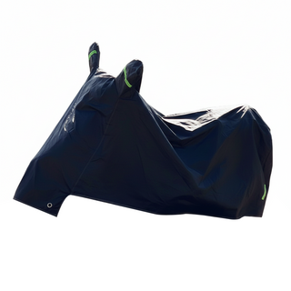 葉子小舖 機車車罩 素色有耳款 黑色 – 機車防塵罩、機車遮雨罩, L(190cm)