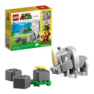 LEGO 樂高 Super Mario 71420 犀牛蘭比，擴充組，106片, 1盒