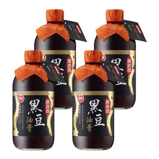 萬家香 黑豆油膏 510g 沾拌萬用醬, 4瓶