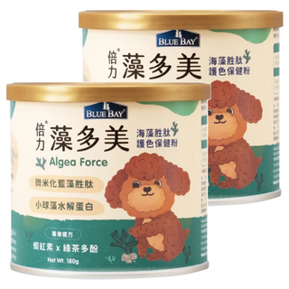 Blue Bay 倍力 藻多美海藻粉180g 免疫/抗氧化 寵物營養保健品, 180g, 2罐