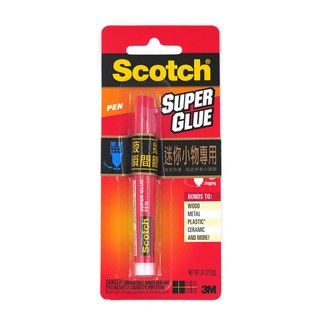 3M Scotch AD126P 迷你小物專用瞬間膠, 筆狀設計 強效黏著, 1個