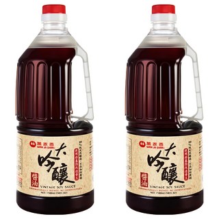 萬家香 大吟釀醬油 PE瓶裝, 1.5L, 2瓶