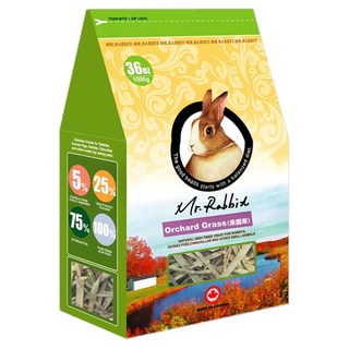 Mr.Rabbit 瑞比兔 果園草 兔子草 寵物草 天然草料, 1kg, 1袋
