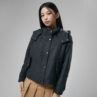 MIXXO 女款羊毛連帽外套