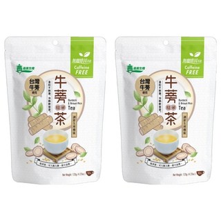 義美生機 台灣牛蒡糙米茶 無咖啡因 溫和養生茶, 12g, 10包, 2袋