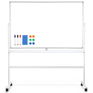 코멧 대형 이동식 스탠드형 화이트보드, 알루미늄