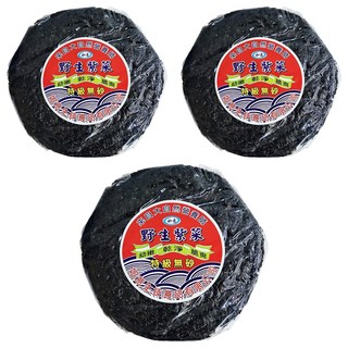 如意 野生紫菜餅, 幼嫩乾燥脆爽, 特級無砂, 60g, 3包