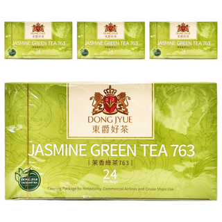 DONG JYUE 東爵好茶 商用茉香綠茶763 兌濾包, 25g, 24包, 4盒