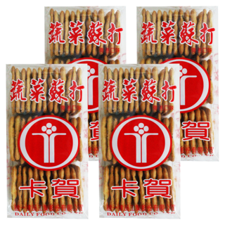 卡賀蔬菜蘇打餅 青蔥口味, 140g, 4包