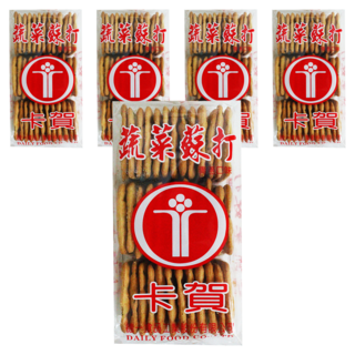 卡賀蔬菜蘇打餅 青蔥口味, 140g, 5包