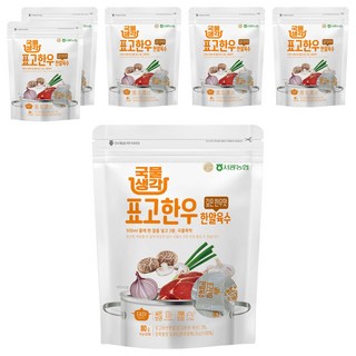 HAEMA 江原道 熬煮高湯塊 花菇韓牛風味, 6包, 80g