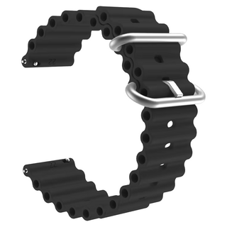 Apollo Life 阿波羅 海洋系列 矽膠錶帶 Set 2個, 黑色, 1組