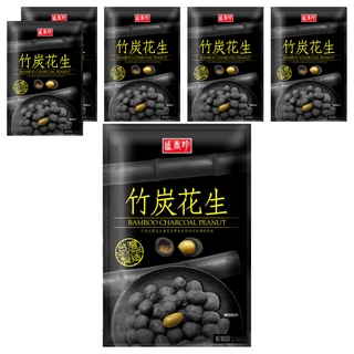 盛香珍 竹炭花生, 90g, 6包