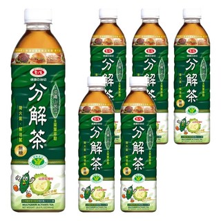 愛之味 健康油切分解茶, 590ml, 6瓶