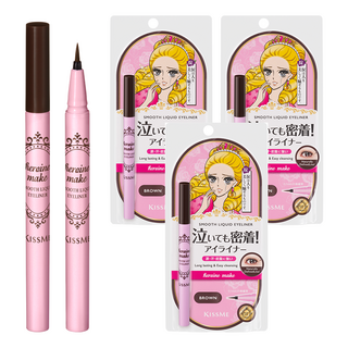 키스미 히로인메이크 스무스 리퀴드 아이라이너 N 0.4ml, 02브라운, 3개