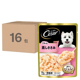 Cesar 西莎 成犬 蒸鮮包, 低脂雞肉, 低卡低熱量, 70g, 16包