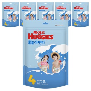 하기스 물놀이팬티 팬티형 수영장 기저귀 남녀공용, 4단계, 18매