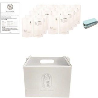 러블리팜 파스텔 한약용돈박스 + 스탠딩파우치 18p + 미니실링기 + 복약지시서 세트, 크림(박스), 1세트