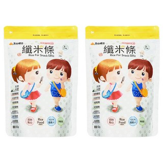 玉山碾米 纖米條 芝麻口味 無麩質 100%糙米 無防腐劑 即時點心, 60g, 2包