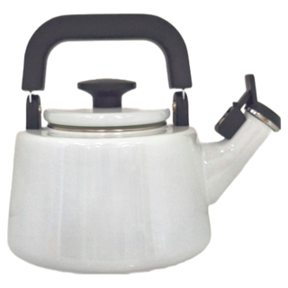 Honey Ware 笛音壺 白色 2.1L 簡約時尚 安全笛音提醒 適用多種爐具, 1個