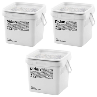 pidan 3in1 三合一混合 寵物貓砂 (豆腐砂 + 活性碳 + 礦砂), 5.2kg, 3桶, 無香