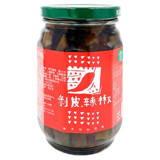 山海經脈 剝皮辣椒 無添加防腐劑, 400g, 1罐