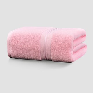 加厚浴巾，450g，酒店級，蓬鬆柔軟，觸感舒適, 粉色, 1條