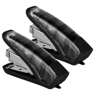 KW-triO 堡勝企業 空氣指感訂書機 省力60% 槓桿原理 附除針器, 神秘夜黑, 2個