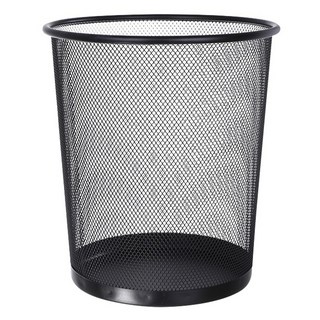 金屬網狀垃圾桶, #01 黑色, 23.5 x 26cm