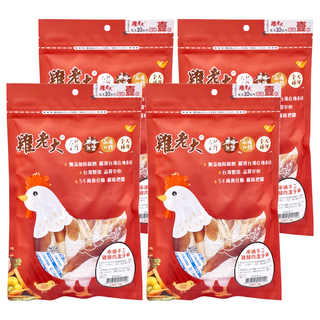 雞老大 串燒手工雞腿肉潔牙棒, 嚴選食材, 低溫烘烤, 160g, 4包