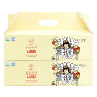 PrueutDam 年輕農夫NFC鮮榨蘋果汁, 100ml, 60包