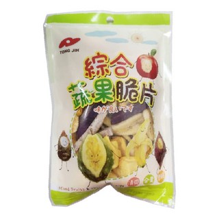 TONG JIH 統記食品 綜合蔬果脆片 素食, 170g, 2包