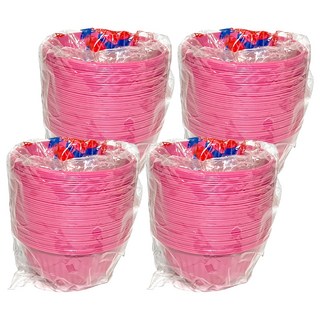 百貨King 高級免洗碗 / 免洗餐碗 Set 50個, PP材質, 台灣製, 102紅碗, 4組