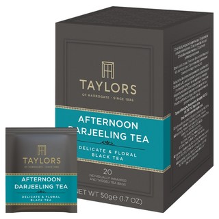 TAYLORS of HARROGATE 午後大吉嶺紅茶, 2.5g, 20包, 1盒