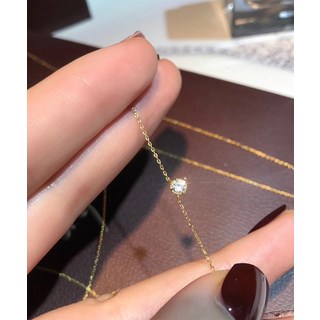 Theothercolor 女性鑽石項鍊 14K鍍金 20mm