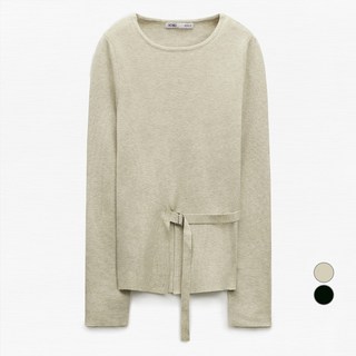 MIXXO 女款前開衩綁帶針織衫