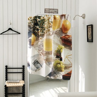 recoz 居家裝飾 感性風景牆面佈置 空間氣氛布藝海報 檸檬野餐, 混合色